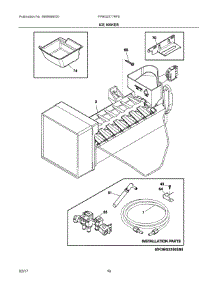 08 - Ice Maker parts for Frigidaire Refrigerator FPBG2277RF5 from AppliancePartsPros.com