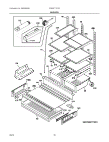 05 - Shelves parts for Frigidaire Refrigerator FPBS2777RF0 from AppliancePartsPros.com