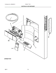 07 - Controls & Ice Dispenser parts for Frigidaire Refrigerator FPBS2777RF1 from AppliancePartsPros.com