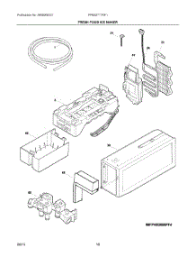 09 - Fresh Food Ice Maker parts for Frigidaire Refrigerator FPBS2777RF1 from AppliancePartsPros.com