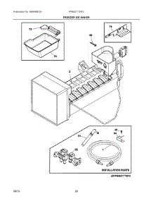 10 - Freezer Ice Maker parts for Frigidaire Refrigerator FPBS2777RF2 from AppliancePartsPros.com