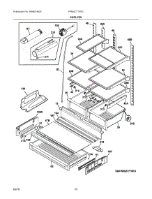 05 - Shelves parts for Frigidaire Refrigerator FPBS2777RF3 from AppliancePartsPros.com