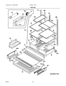 05 - Shelves parts for Frigidaire Refrigerator FPBS2777RF4 from AppliancePartsPros.com