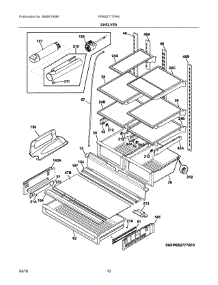 05 - Shelves parts for Frigidaire Refrigerator FPBS2777RF6 from AppliancePartsPros.com