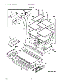 05 - Shelves parts for Frigidaire Refrigerator FPBS2777RF9 from AppliancePartsPros.com