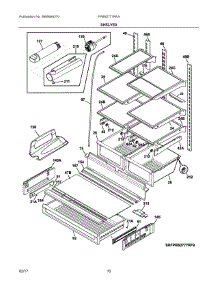 05 - Shelves parts for Frigidaire Refrigerator FPBS2777RFA from AppliancePartsPros.com