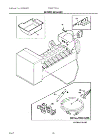 10 - Freezer Ice Maker parts for Frigidaire Refrigerator FPBS2777RFA from AppliancePartsPros.com