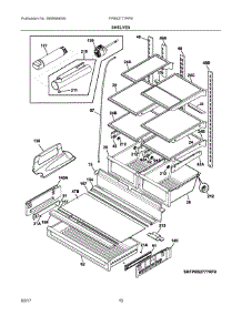 05 - Shelves parts for Frigidaire Refrigerator FPBS2777RFB from AppliancePartsPros.com