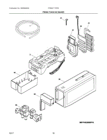 09 - Fresh Food Ice Maker parts for Frigidaire Refrigerator FPBS2777RFB from AppliancePartsPros.com