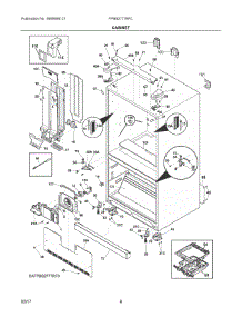 04 - Cabinet parts for Frigidaire Refrigerator FPBS2777RFC from AppliancePartsPros.com