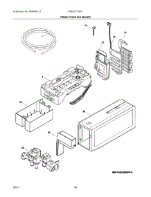 09 - Fresh Food Ice Maker parts for Frigidaire Refrigerator FPBS2777RFC from AppliancePartsPros.com