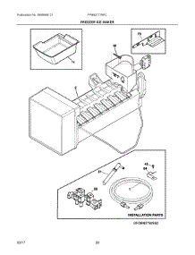 10 - Freezer Ice Maker parts for Frigidaire Refrigerator FPBS2777RFC from AppliancePartsPros.com