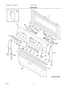 02 - Backguard parts for Frigidaire Range FPEF3077QFD from AppliancePartsPros.com