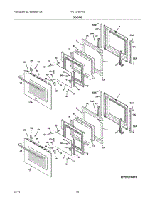 09 - Doors parts for Frigidaire Wall Oven FPET2785PFB from AppliancePartsPros.com