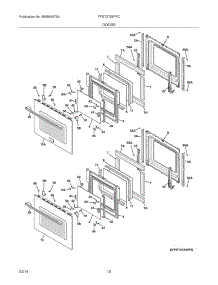 09 - Doors parts for Frigidaire Wall Oven FPET2785PFC from AppliancePartsPros.com