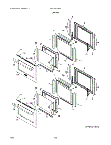05 - Doors parts for Frigidaire Wall Oven FPET3077RFB from AppliancePartsPros.com