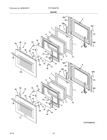 09 - Doors parts for Frigidaire Wall Oven FPET3085PFB from AppliancePartsPros.com