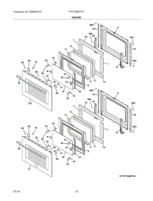 09 - Doors parts for Frigidaire Wall Oven FPET3085PFC from AppliancePartsPros.com