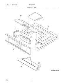 03 - Control Panel parts for Frigidaire Wall Oven FPEW2785PFC from AppliancePartsPros.com