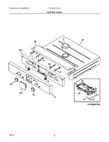 02 - Control Panel parts for Frigidaire Oven FPEW3077RFA from AppliancePartsPros.com