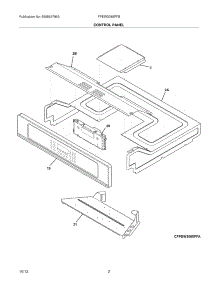 03 - Control Panel parts for Frigidaire Wall Oven FPEW3085PFB from AppliancePartsPros.com