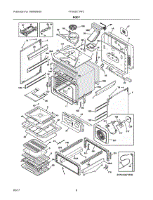 04 - Body parts for Frigidaire Range FPGH3077RFD from AppliancePartsPros.com