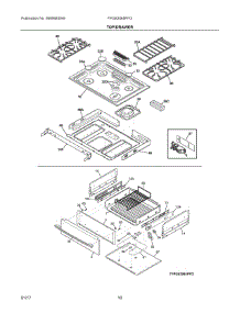 05 - Top / Drawer parts for Frigidaire Range FPGS3085PFG from AppliancePartsPros.com
