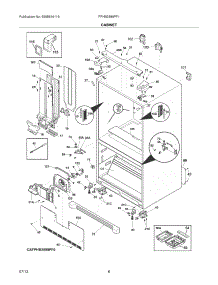 07 - Cabinet parts for Frigidaire Refrigerator FPHB2899PF1 from AppliancePartsPros.com