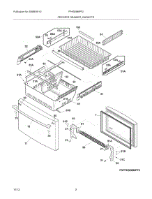 03 - Freezer Drawer, Baskets parts for Frigidaire Refrigerator FPHB2899PF2 from AppliancePartsPros.com