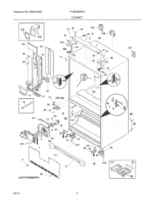 07 - Cabinet parts for Frigidaire Refrigerator FPHB2899PF3 from AppliancePartsPros.com