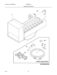 19 - Freezer Ice Maker parts for Frigidaire Refrigerator FPHB2899PF3 from AppliancePartsPros.com