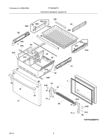 03 - Freezer Drawer, Baskets parts for Frigidaire Refrigerator FPHB2899PF4 from AppliancePartsPros.com