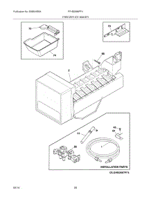 19 - Freezer Ice Maker parts for Frigidaire Refrigerator FPHB2899PF4 from AppliancePartsPros.com