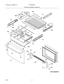 03 - Freezer Drawer, Baskets parts for Frigidaire Refrigerator FPHB2899PF5 from AppliancePartsPros.com