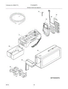 17 - Fresh Food Ice Maker parts for Frigidaire Refrigerator FPHB2899PF5 from AppliancePartsPros.com