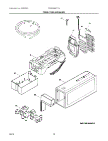 09 - Fresh Food Ice Maker parts for Frigidaire Refrigerator FPHB2899PF7A from AppliancePartsPros.com