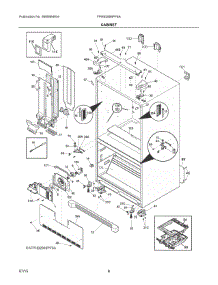 04 - Cabinet parts for Frigidaire Refrigerator FPHB2899PF8A from AppliancePartsPros.com
