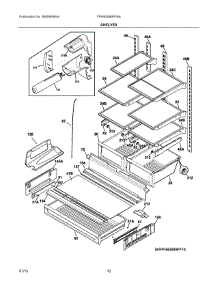 05 - Shelves parts for Frigidaire Refrigerator FPHB2899PF8A from AppliancePartsPros.com