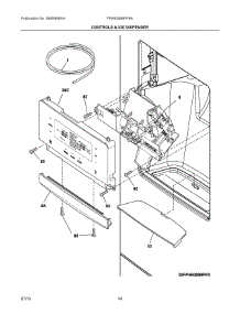 07 - Controls & Ice Dispenser parts for Frigidaire Refrigerator FPHB2899PF8A from AppliancePartsPros.com