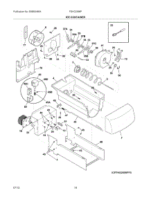 17 - Ice Container parts for Frigidaire Refrigerator FPHC2399PF4 from AppliancePartsPros.com