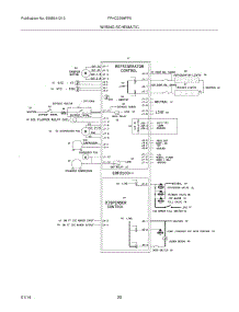 20 - Wiring Schematic parts for Frigidaire Refrigerator FPHC2399PF5 from AppliancePartsPros.com