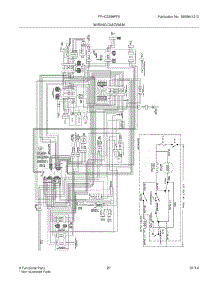 21 - Wiring Diagram parts for Frigidaire Refrigerator FPHC2399PF5 from AppliancePartsPros.com