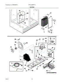 07 - System parts for Frigidaire Refrigerator FPHC2399PF7A from AppliancePartsPros.com