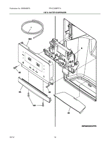 08 - Ice & Water Dispenser parts for Frigidaire Refrigerator FPHC2399PF7A from AppliancePartsPros.com
