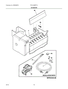 10 - Ice Maker parts for Frigidaire Refrigerator FPHC2399PF7A from AppliancePartsPros.com
