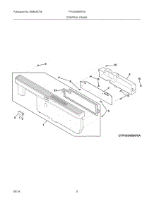 03 - Control Panel parts for Frigidaire Dishwasher FPHD2485NF2A from AppliancePartsPros.com