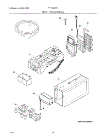 17 - Fresh Food Ice Maker parts for Frigidaire Refrigerator FPHF2399PF1 from AppliancePartsPros.com