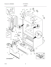 07 - Cabinet parts for Frigidaire Refrigerator FPHF2399PF2 from AppliancePartsPros.com