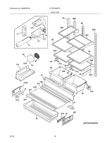 09 - Shelves parts for Frigidaire Refrigerator FPHF2399PF3 from AppliancePartsPros.com