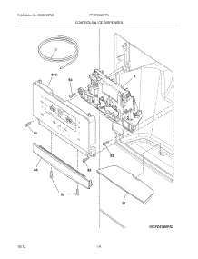 13 - Controls & Ice Dispenser parts for Frigidaire Refrigerator FPHF2399PF3 from AppliancePartsPros.com